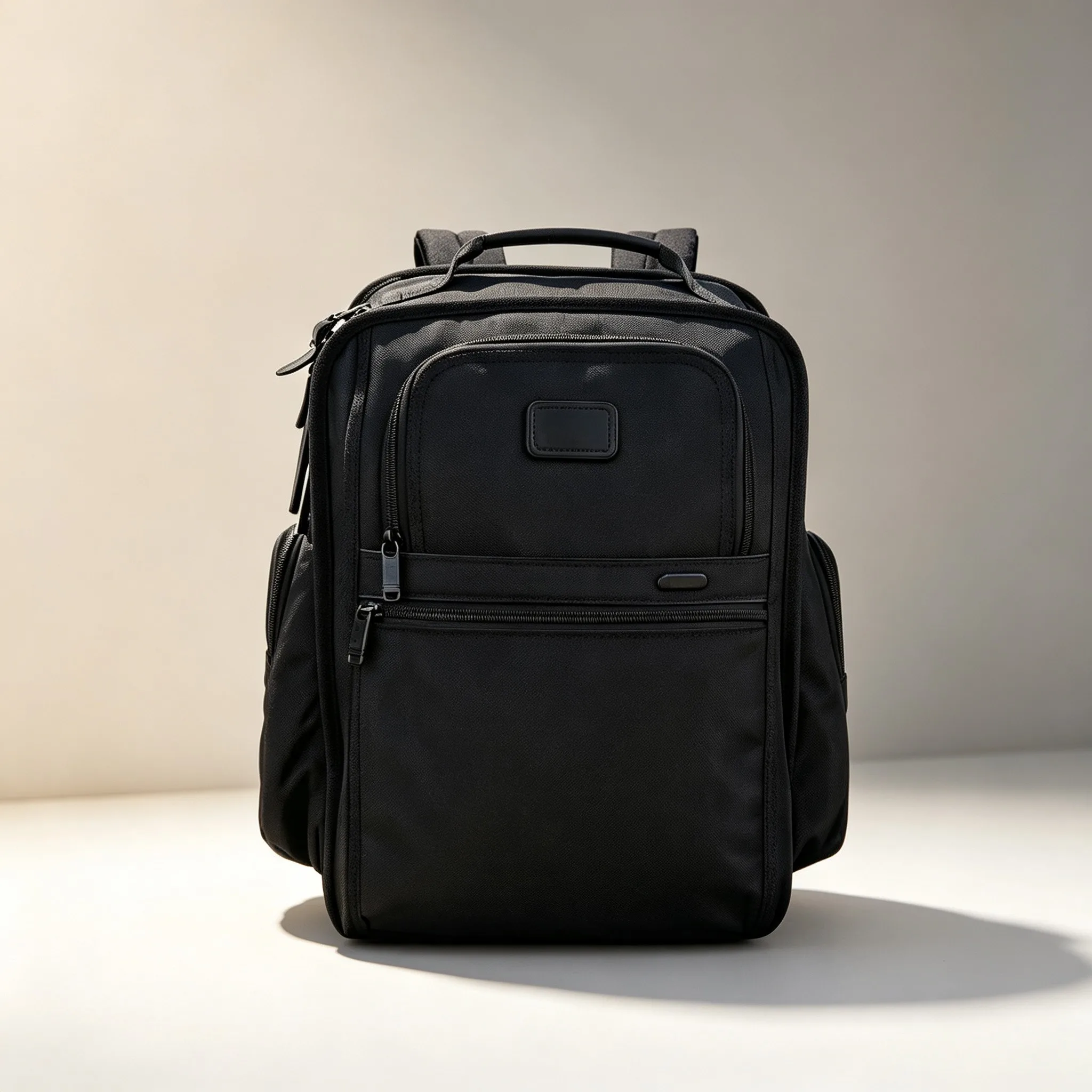 Men’s Durable Nylon Business Backpack, Large Laptop Rucksack for Travel, Spacious School Book Bag for Campus Daily Use view 3