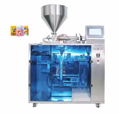 Honey Ketchup Peanut Butter Yogurt Cream Doypack Stand up Zipper Bag Pre Made Pouch Automatic Filling Packaging Packing Machine