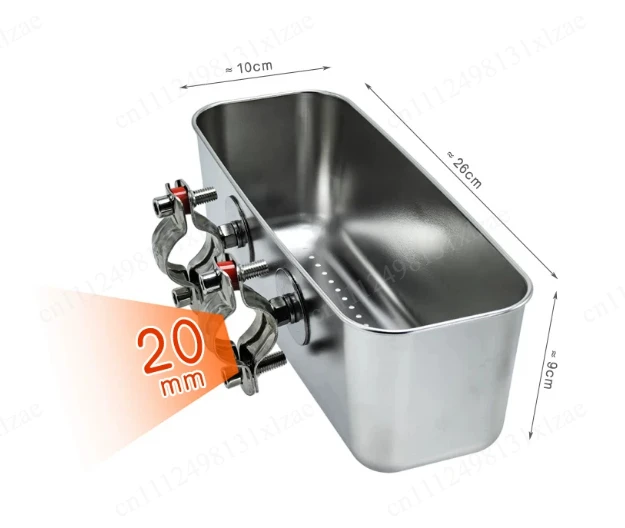 Stainless Steel Drain Bait Basket Live Bait Tray Shrimp Brick Container For Sea Fishing