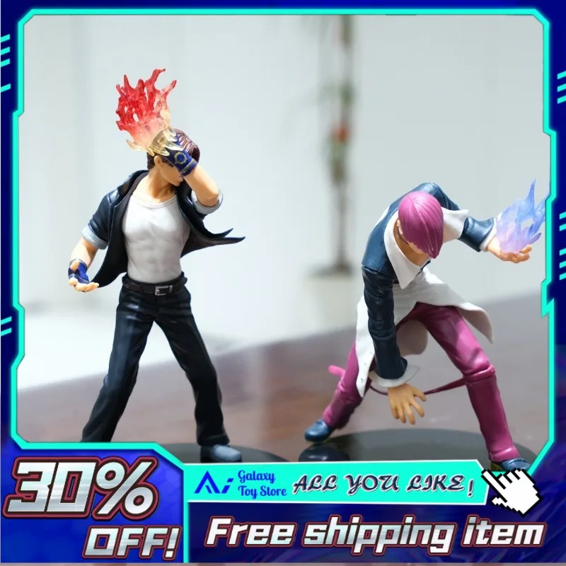 

15cm in Stock SNK The King of Fighters Action Figures Kyo Kusanagi & Iori Yagami Collectible Desktop Ornament Gift for Game Fans
