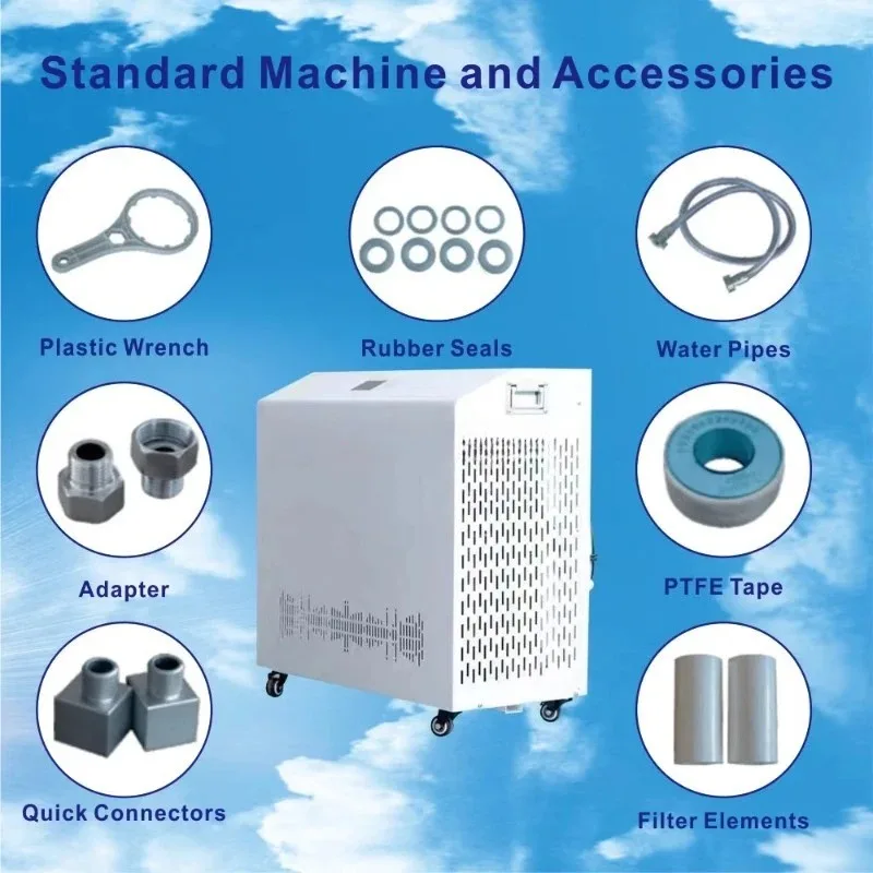 

Bath Chiller Water Cooler Ice Bath Machine 1hp Sports Recovery Cold Plug Chiller Spa Pool Heat Pump Wifi 450L 1000L