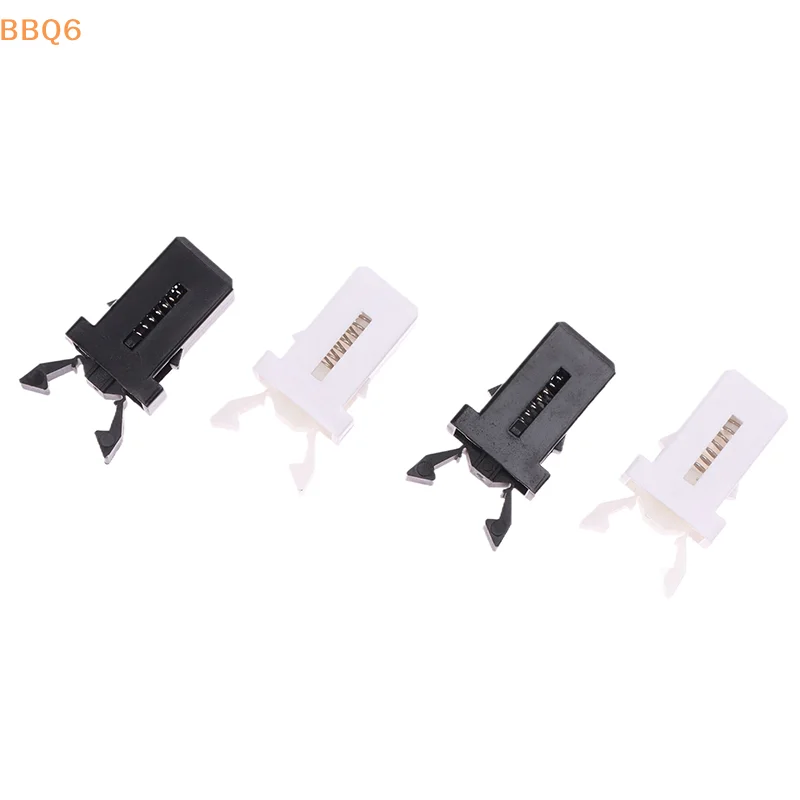 

10Pcs Trash Can Black White Plastic Lock Self-Locking Switch Replacement Catch Compatible Touch Lid Bin Latch Repair Clip