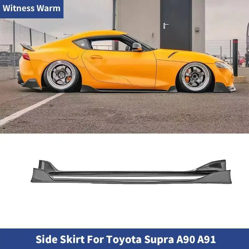 Extensions de jupes latérales forgées en Fiber de carbone, lèvre pour Toyota Supra A90 A91 Tuning 2019 – 2022