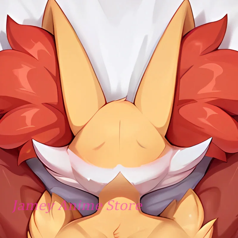 Anime Dakimakura Body Pillow Cover Delphox Double-Sided Print Gift Life-Size Pillowcase