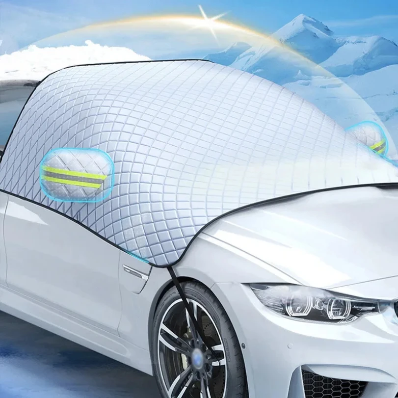 

Car Winter Windshield Snow Cover Car Sun Shade Block Frost Protection Sun Protection Anti-ice Front Windscreen Cover
