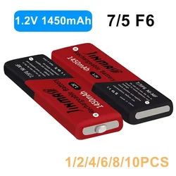 1.2V 7/5F6 67F6 1450mAh Ni-mh Chewing Gum Battery 7/5 F6 Cell for Panasonic Sony MD CD Cassette Player lithium batteries
