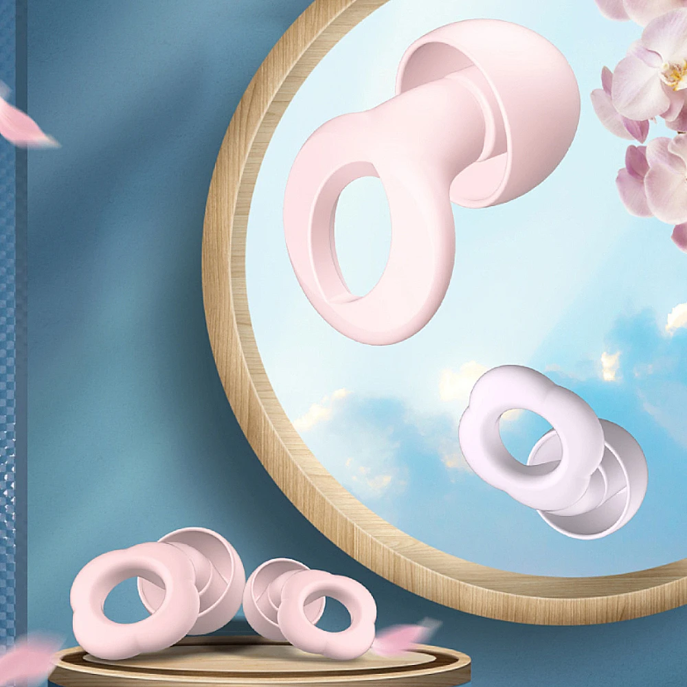 

Beautiful Anti-noise Earplugs Silicone Waterproof Swimming Earplug Concert Ear Plug Sleep Aid Ear Protector Safety Protection
