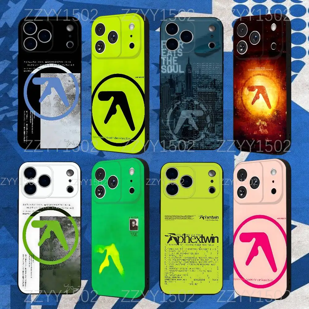 

Aphex T-Twin IDM Acid Techno Phone Case For iPhone 17,16,15,14,13,12,Pro,Max,Plus,E,SE4,Air,Mini Black Funda Shell