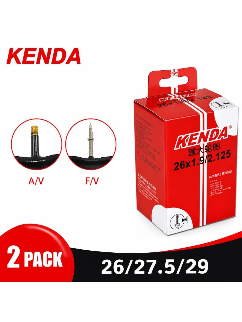 AliExpress Kenda 2PCS KENDA Bicycle Inner Tube 26 27.5 29 Inches 1.5/1.75 1.9/2.125 1.9/2.3 2.3/2.4 AV FV MTB Bike Tire Butyl Rubber Inner Tube
