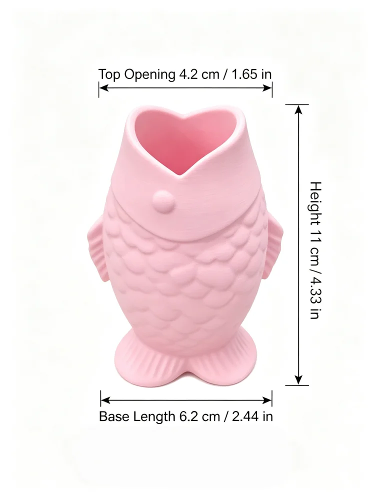 Pink Fish-Shaped Desktop Pen H - Stationery Office Supply Store 评论和价格
