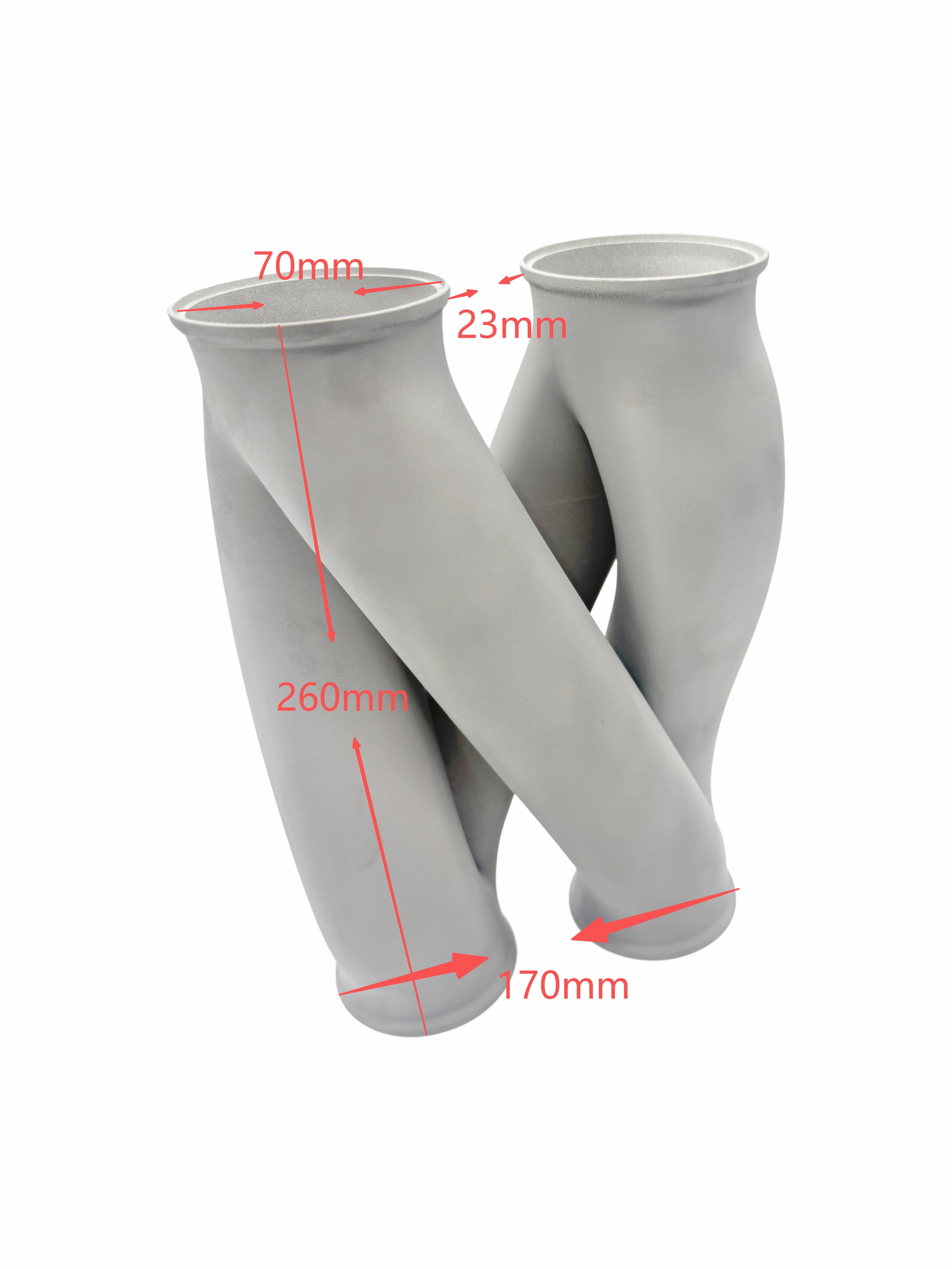 3D-Gedrucktes Universelles Z-Rohr Auspuff-Mittelrohr Auto-Zubehör Hochwertiger Edelstahl SS316 63mm 2,5 Zoll 70mm 2,75 Zoll 76mm 3 Zoll – Detail 4