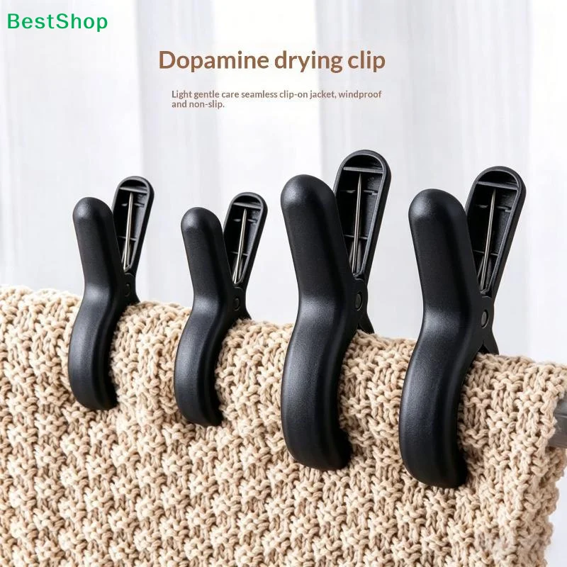 ♩1/3/5PCS Large Heavy Duty Plastic Clothes Clips With Strong Spring Non Slip Grip For Quilts Blankets Laundry Couch Covers