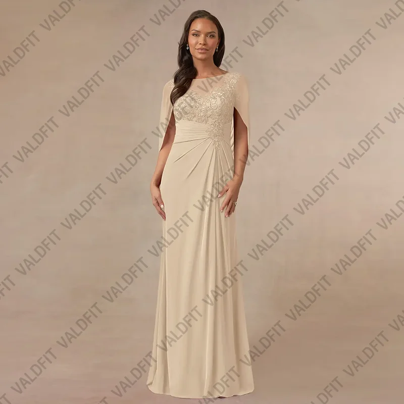 Customized Long Chiffon Mother of the Bride Dresses for Weddings Vestidos Para Madre De Novia 2024 en oferta