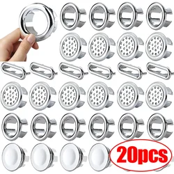 Lose Spüle Überlauf ring Abfluss abdeckung Ersatz Home Bad Küchen spüle Waschbecken Verkleidung Überlauf deckel Loch Einsatz runde Kappen