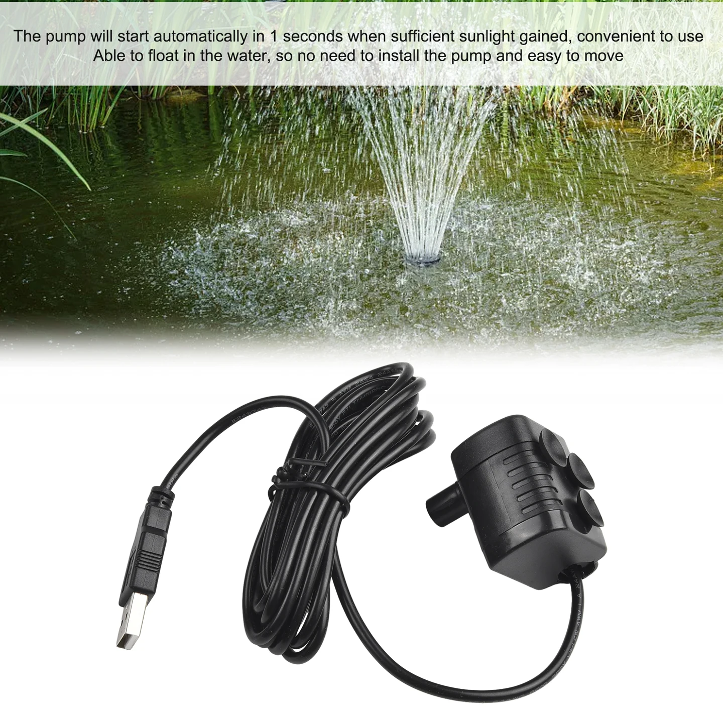 Ultra-quiet USB DC 7V 200L/H Brushless Water Pump Waterproof Submersible Fountain  Pet Water Dispenser Filter Submersible Pump