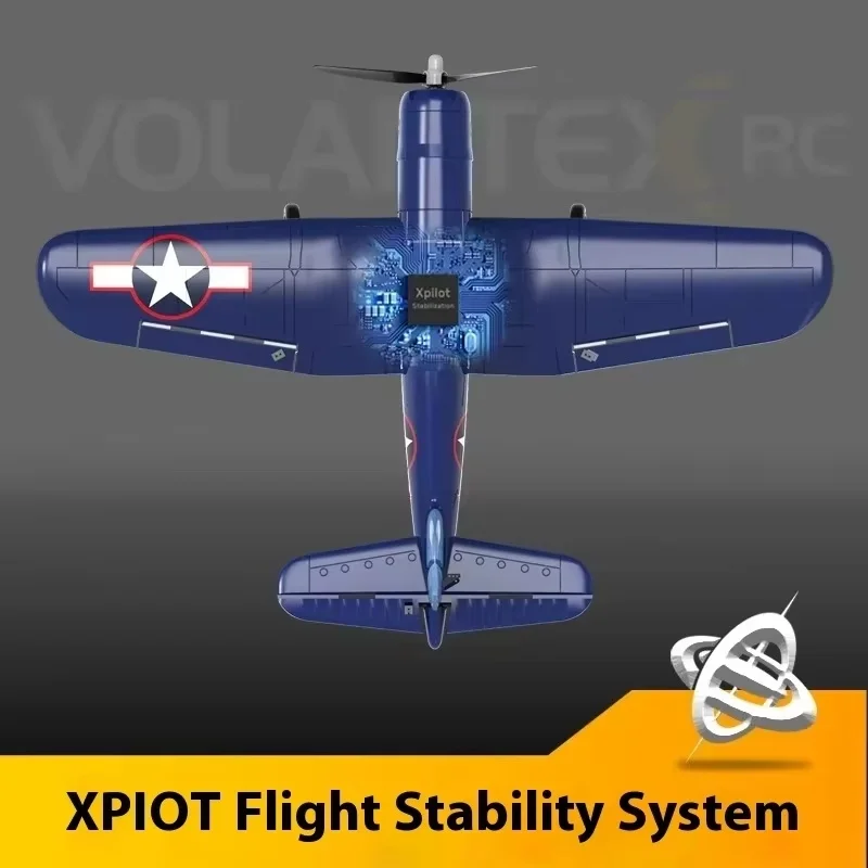 Rc Airplane 76108 Volantex F4u 2.4g Plane One-Key Aerobatic 4ch Epp Foam 400mm Wingspan Outdoor Remote Control Airplane Toys Gif