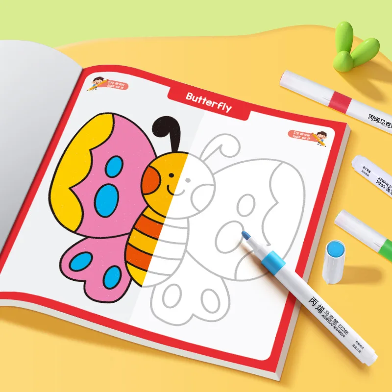 Buku Gambar Sketsa Sederhana Bertema Hewan Kreatif, Buku Mewarnai Edukatif untuk Pembelajaran Awal bagi Siswa