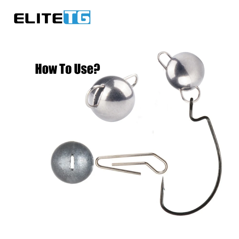 Elite TG 0,3-3g 10 Stück Tungsten Cheburashka Gewichte für Angeln Kugelblei Süßwasser-Angelköder – Detail 2