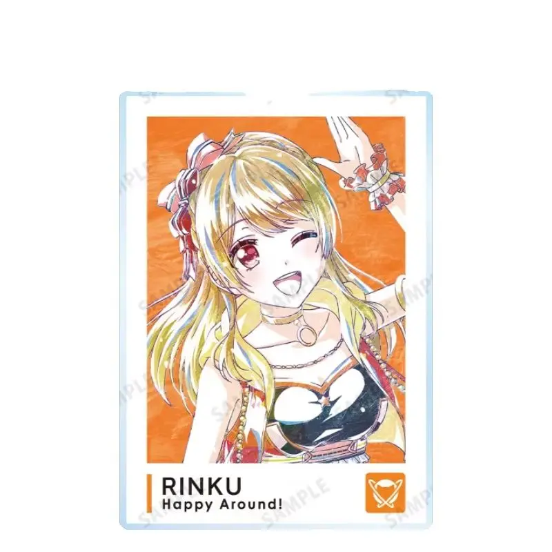 Multimedia Planning D4DJ Groovy Mix Rinku Aimoto Rectangle Acrylic Pendant Keychains Bag Decorations Gifts For Friends
