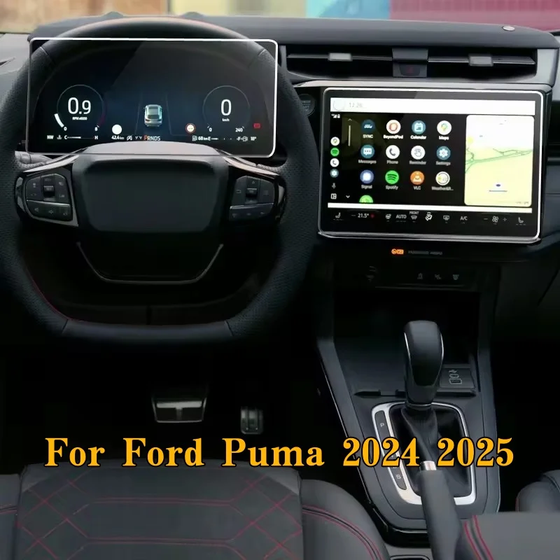 For Ford Puma 2024 2025 High Definition Tempered Glass GPS Navigation Instrument Screen Scratch-resistan Car Interior Accessorie