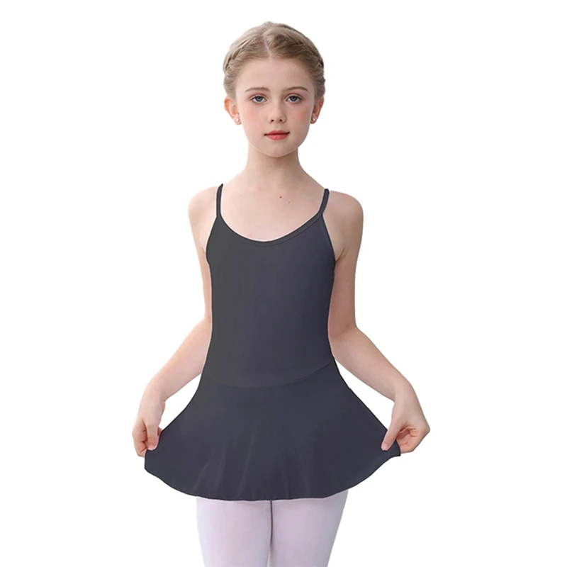 Kids Girls Camisole Ballet Leotards Ballet Dancewear Gymnastics Leotard Dance Dress 4-14 Years Gymnastics Training Wear Costume