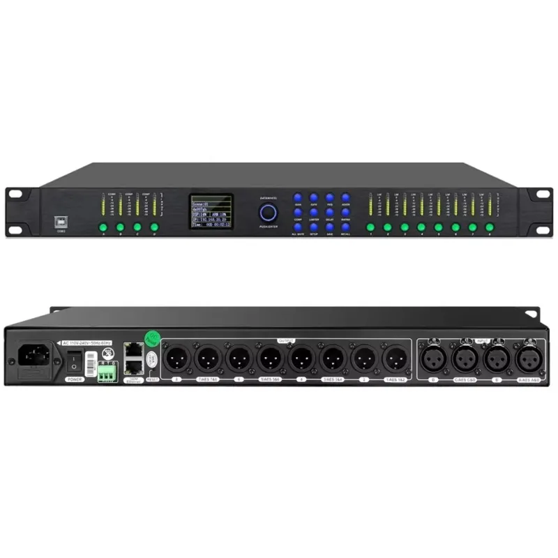 Processore audio digitale professionale 4 in 8 effetti per apparecchiature audio DSP FIR