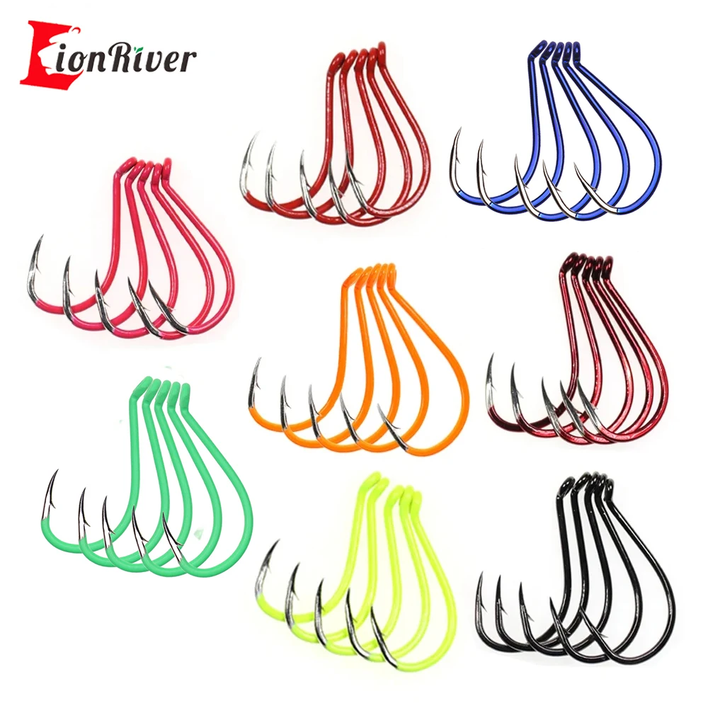 bass hooks for catfish fishing GRFIT Fishing Circle Hooks Saltwater 50Pcs Hooks High Carbon Steel Bait Fishing Hooks Wide Gap Non-Offset Hook Fish Hooks (Color : Size2 0 Gap 13mm, Size Made for big fish 8 Best Catfish Rigs -