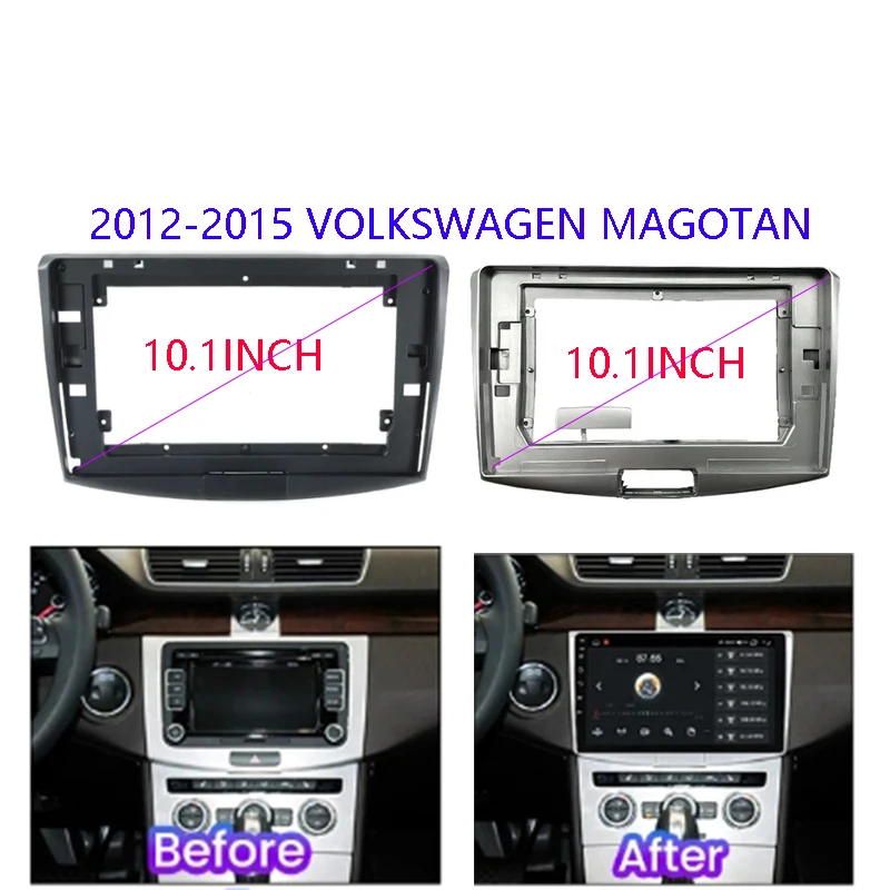 

10 inch Car DVD Frame Audio Dash Trim Kits For Volkswagen Magotan 2012-2015 Frame Kit