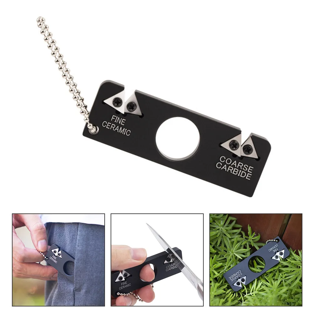 1Pcs Portable Knife Sharpener Compact Ergonomic Design Easy to Use No Tools Required Small Space Saving Sharpening Tool for Home