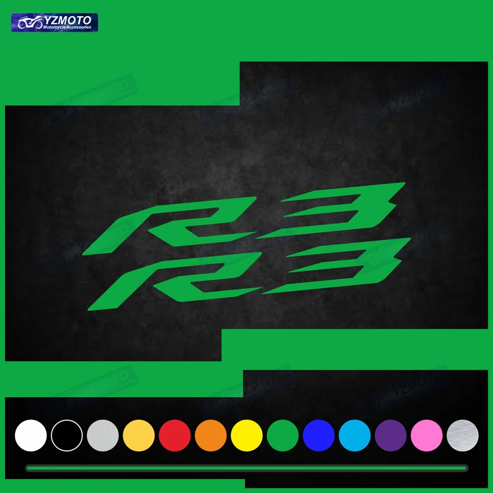 

For YZF R3 Motorcycle Accessories Racing Sticker Fuel Tank body Logo Decals Engine Fairing Windshield Helmet Decorative Stickers