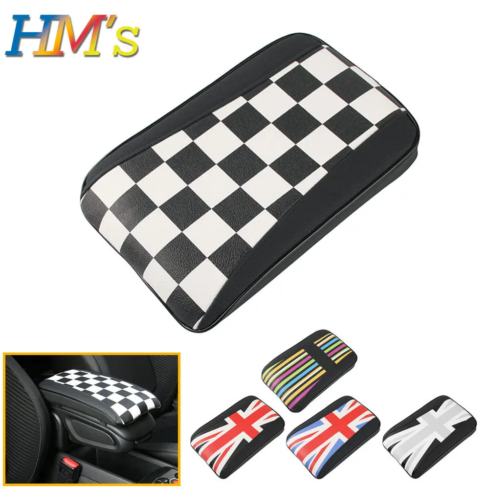 Car Leather For Mini Cooper F54 F55 F56 R55 R56 Auto Hand Rest Pad Central Armrest Storage Box Cover Protective Mat Accessories