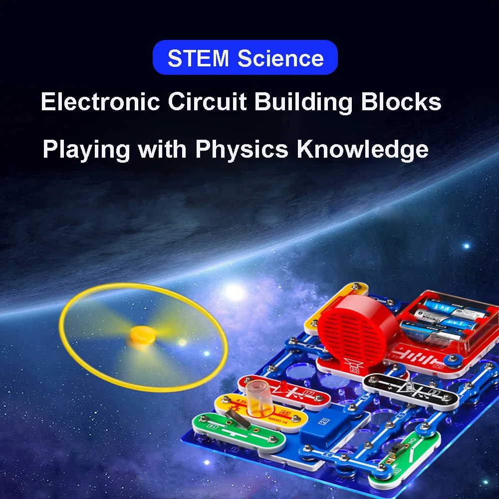 Science Experiments Kits Circuits Electronic For Kids 31 Piece Circuito Electrico niños For Children STEM Toys Science Kits New