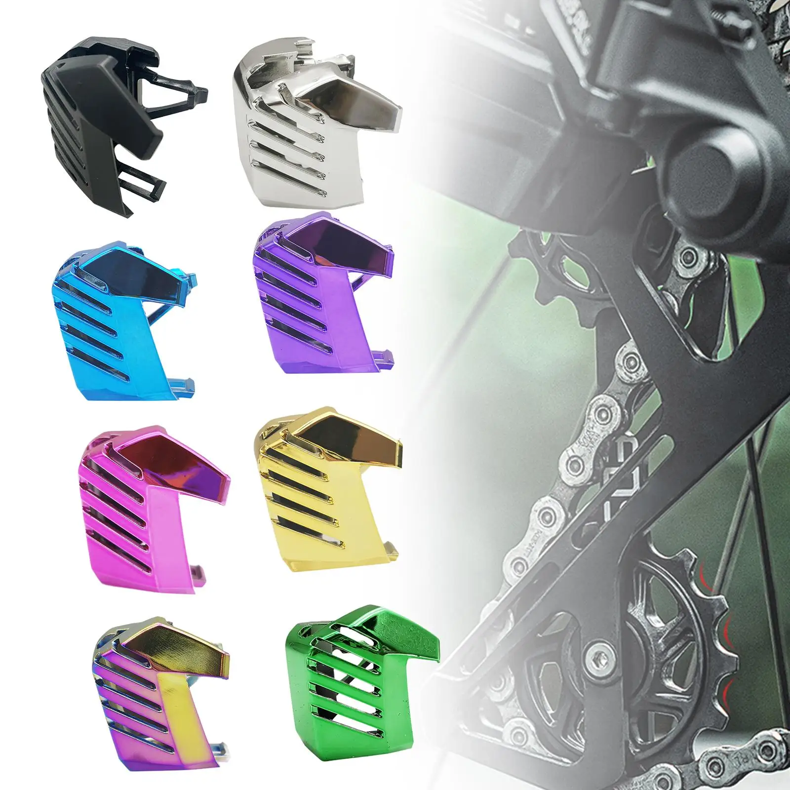 Protector de batería Capó estable multiusos para bicicleta Ciclista multicolor