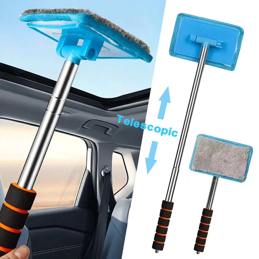 

Portable Retractable Car Window Wiper Squeegee Telescopic Long handle Car Windshield Glass Cleaning Tool Efficient Water Scraper
