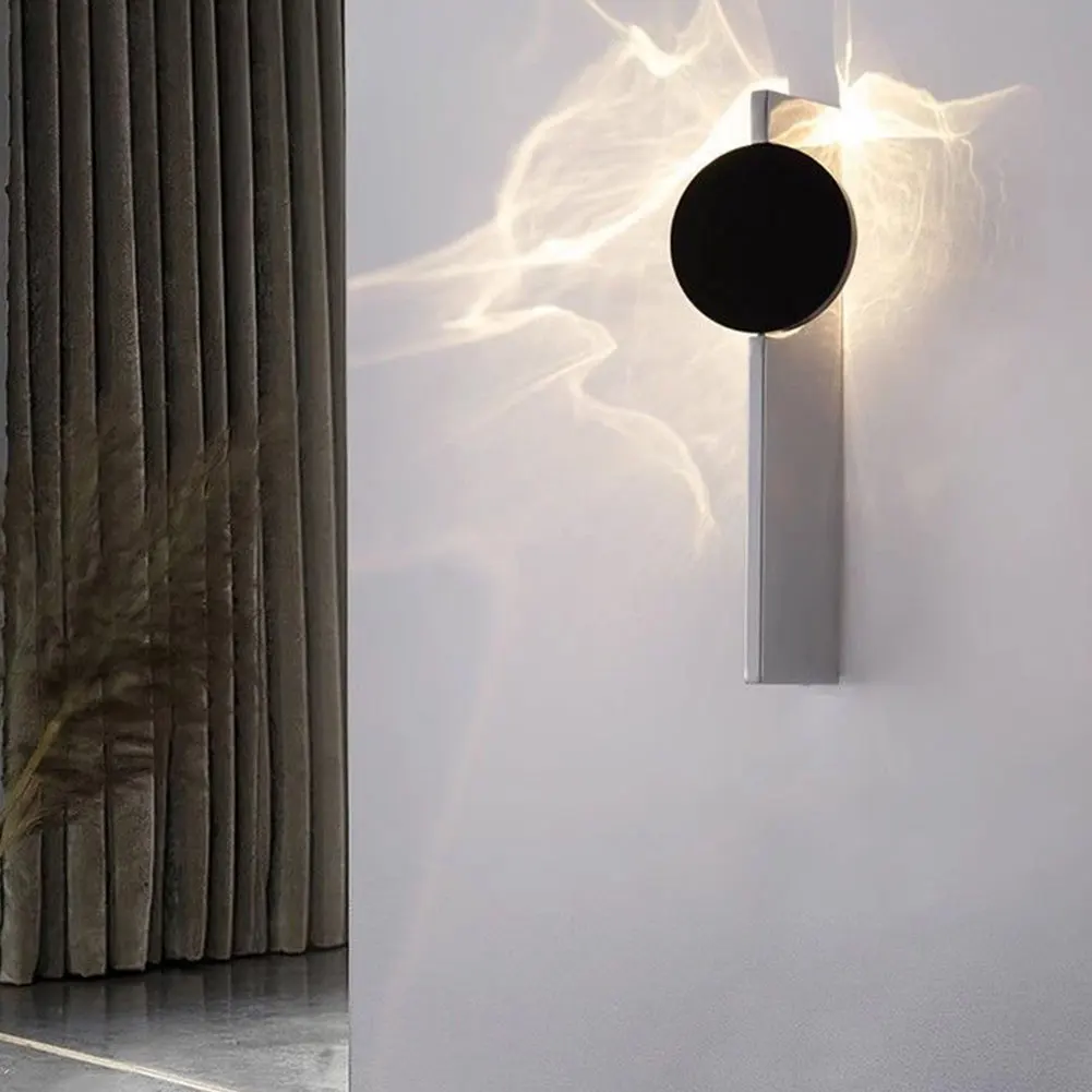 

Светодиодный настенный светильник из гофрированного картона, современный настенный светильник для веранды, поворотный настенный светильник, светильник с эффектом водной ряби для ТВ/зеркала, спальни, гостиной