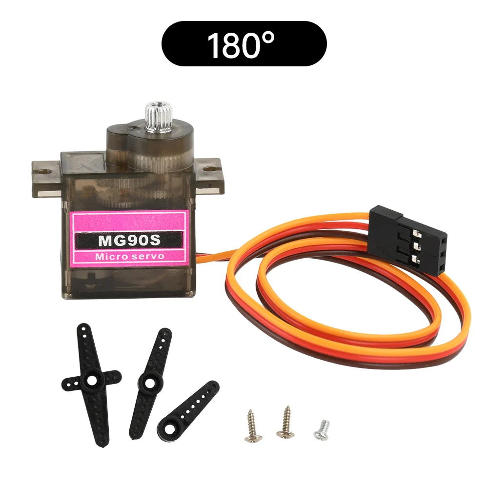 MG90S Metal Gear 12g Servo SG90 Rotation Angle 180℃/360℃ For RC Helicopter Plane Boat Car RC Robot