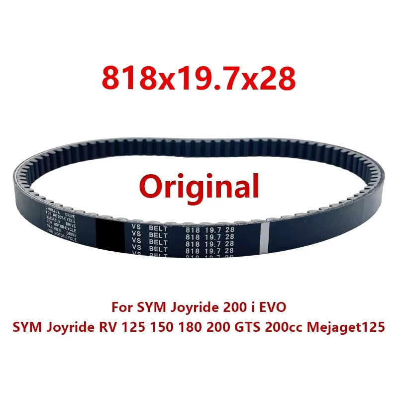 Correa de transmisión CVT OEM Spec 818x19.7x28 para SYM Joyride 200 i EVO SYM Joyride RV 125 150 180 200 GTS 200cc Mejaget125 1B01H9A0