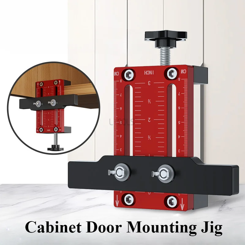 

Hidden Door Install Locator Carpentry Framework DIY Support Arm Cabinets Frame Mounting Jig Multipurpose Cupboard Mounting Clamp