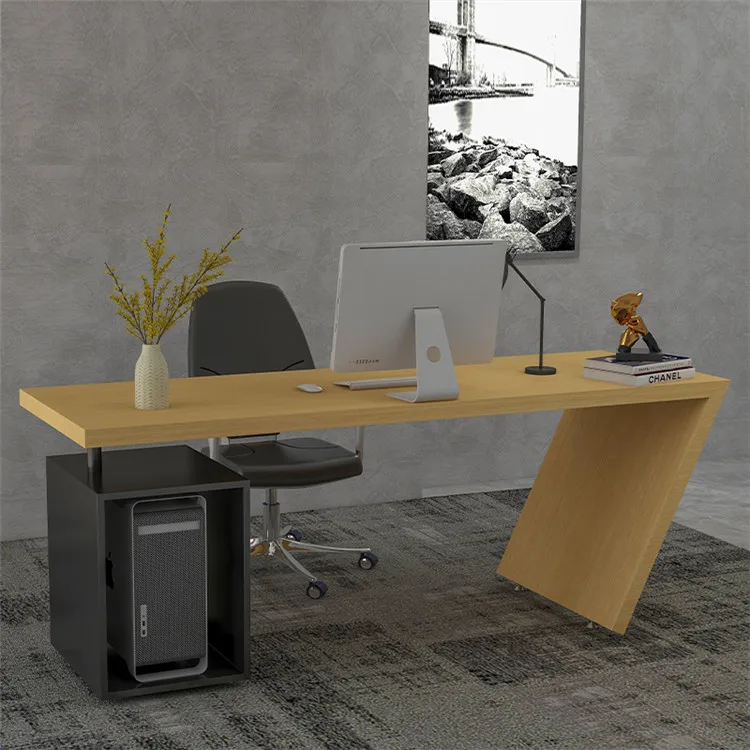 Boss desk simple modern class  single president table   and chair combination office