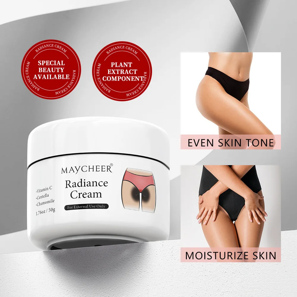 

Gentle Skin Brightening Cream for Intimate Areas Knees & Elbows Hydrating Formula Reduces Discoloration Long Term Use