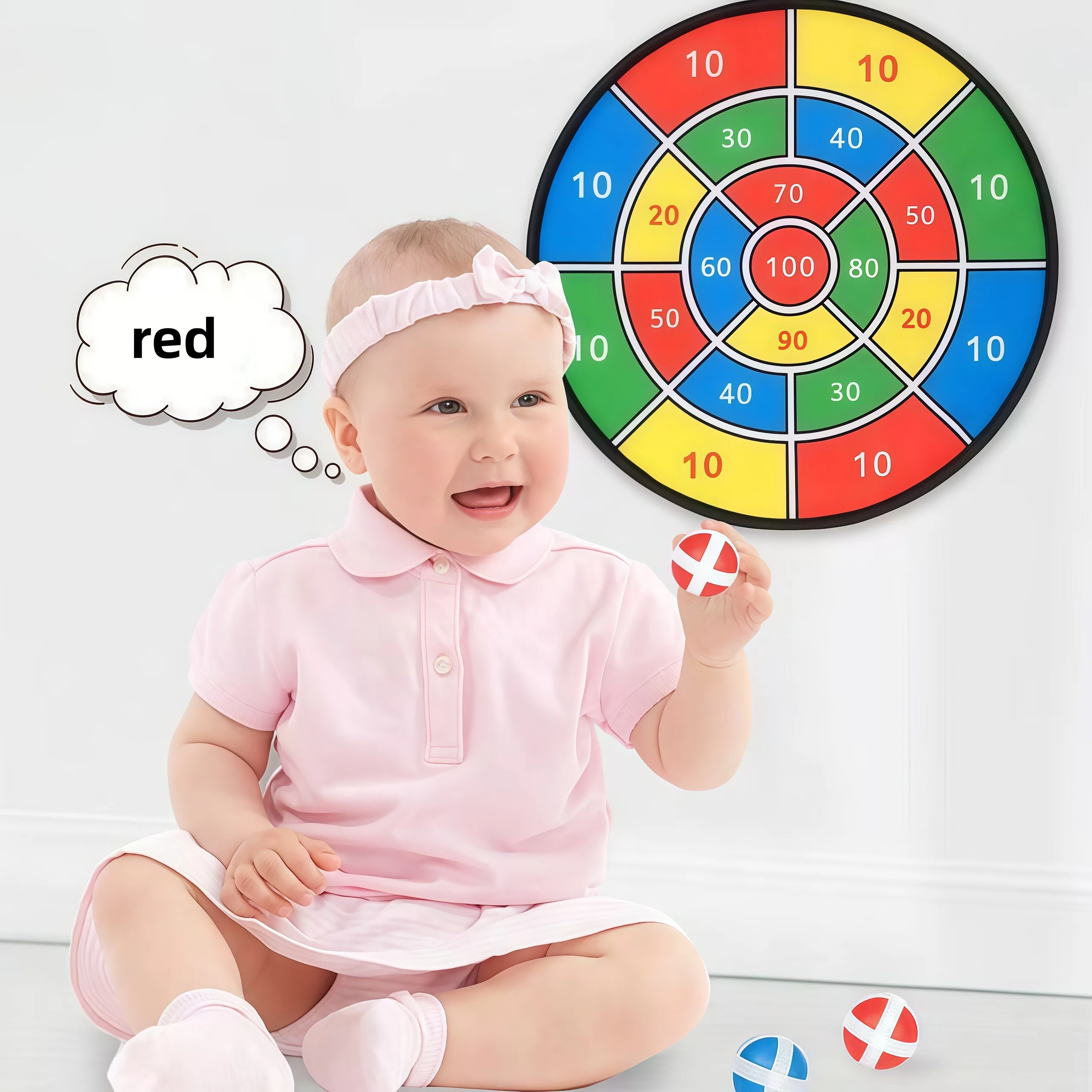 Groot hardbord kinder kleverige bal speelgoed oceaan digitaal fruit binnen/buiten ouder-kind interactie