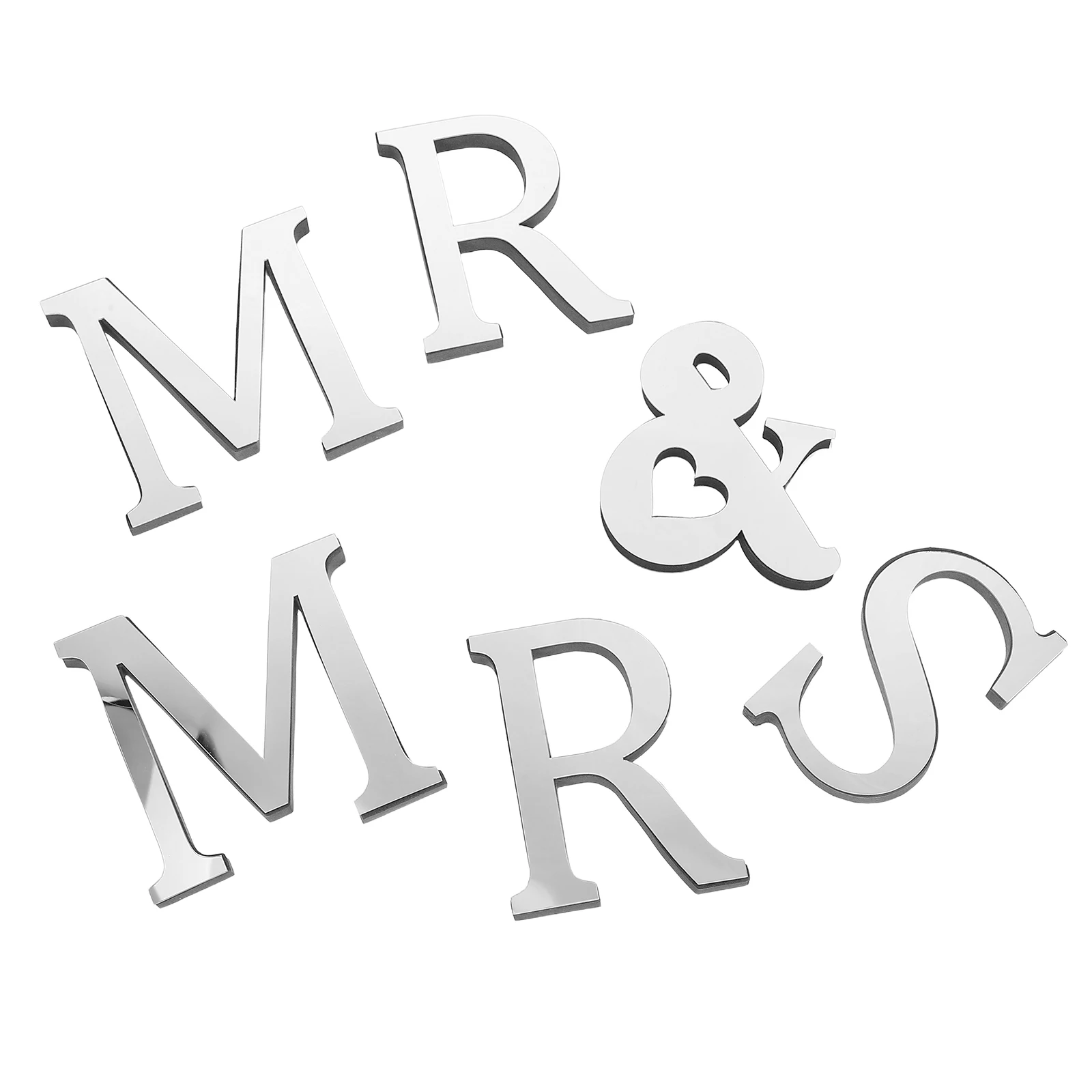 

Wedding Decoration Wall Stickers 3d Acrylic Mirror Letter Eva Bedroom English Decals