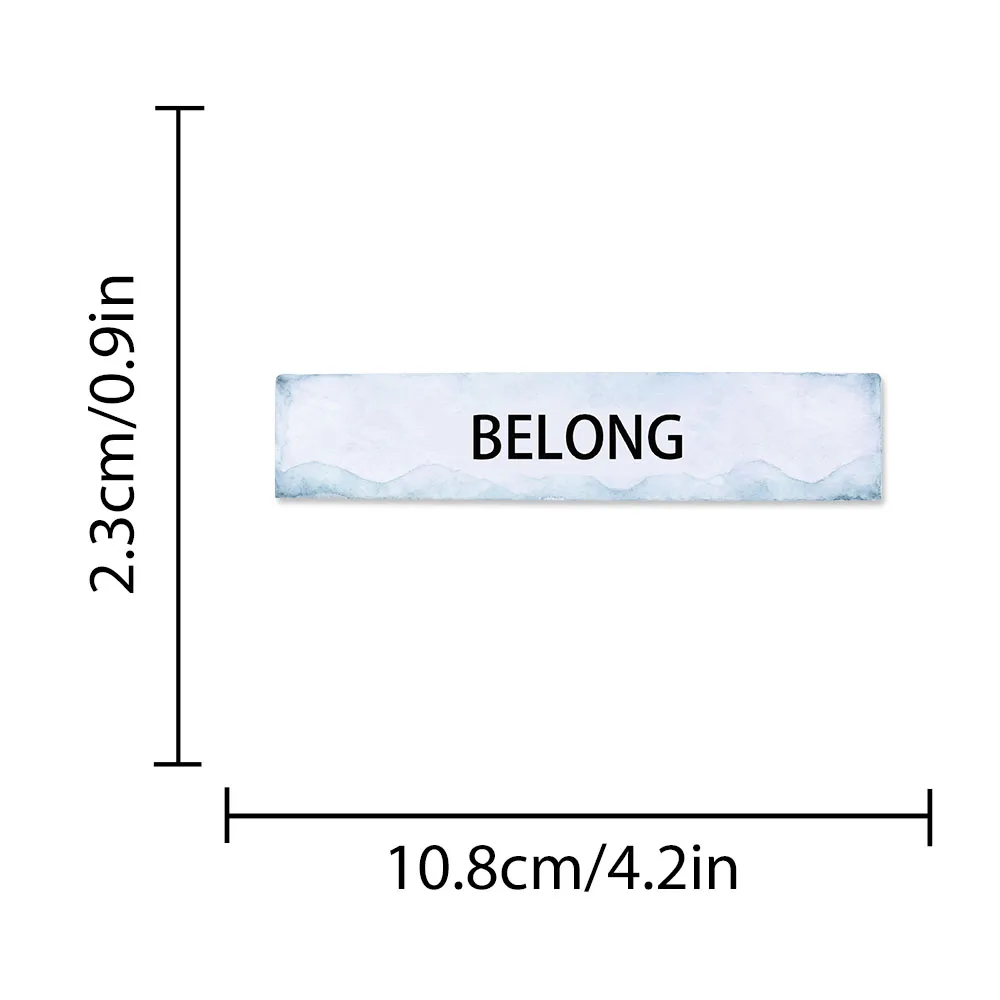 50pcs Retro Diary Word Sticker Creative Minimalism Decal For Diary Fridge Laptop Backpack Envelope Label Magazine Decal Sticker