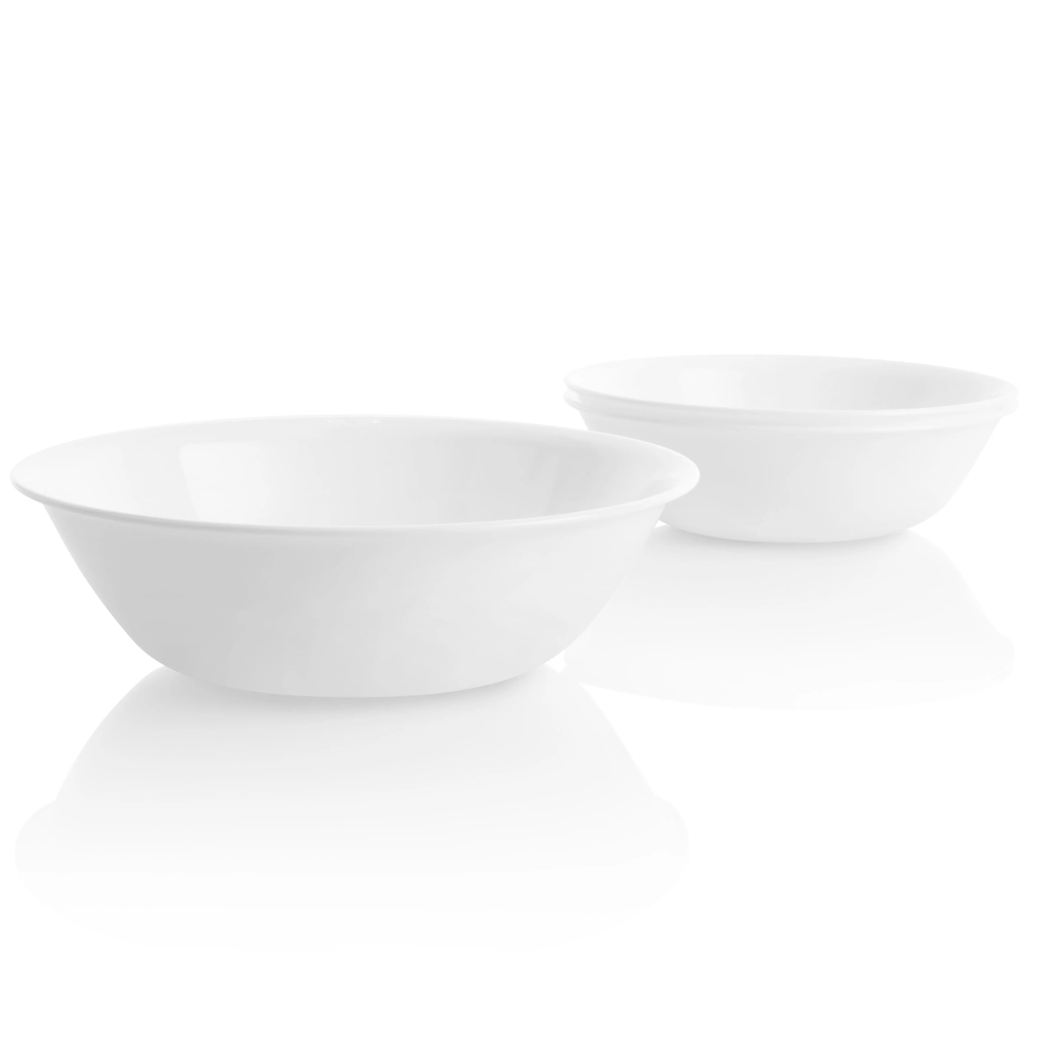 

Winter Frost White 32 oz Glass Serving Bowl Set of 3
