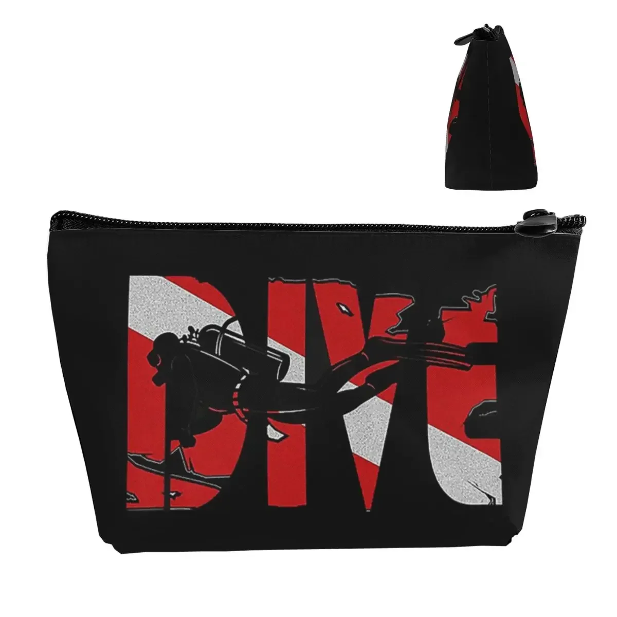 Scuba Diving Dive Diver Sea Snorkeling Sports Travel Cosmetic Bag Cosmetic Case Cosmetics Organizer For Women Female Gift