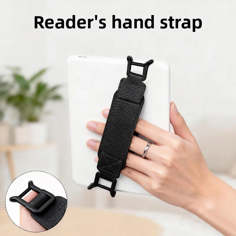 Versatile Anti Drop Hand Strap for E Book Tablet PU Leather Holder Bedside Night Reading Comfort Grip