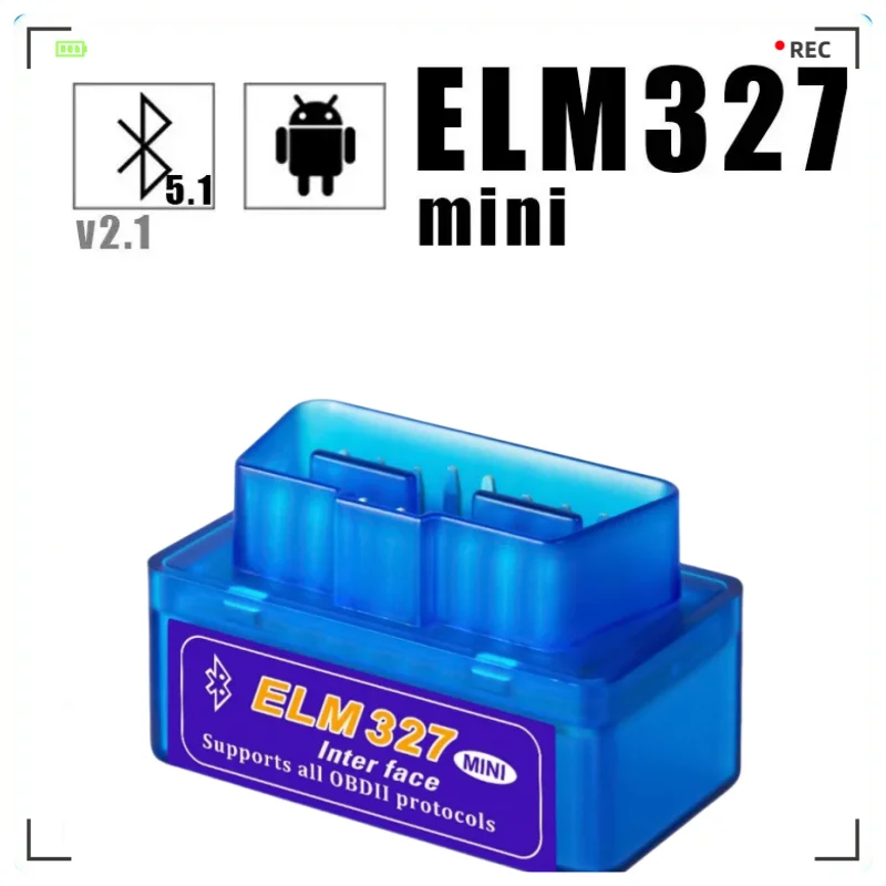 Mini Eml327 V2.1 OBD 2 Bluetooth Автомобильная диагностика — инструменты: мини-сканер E ODB2 для Android, поддержка интеллектуального сканирования кода