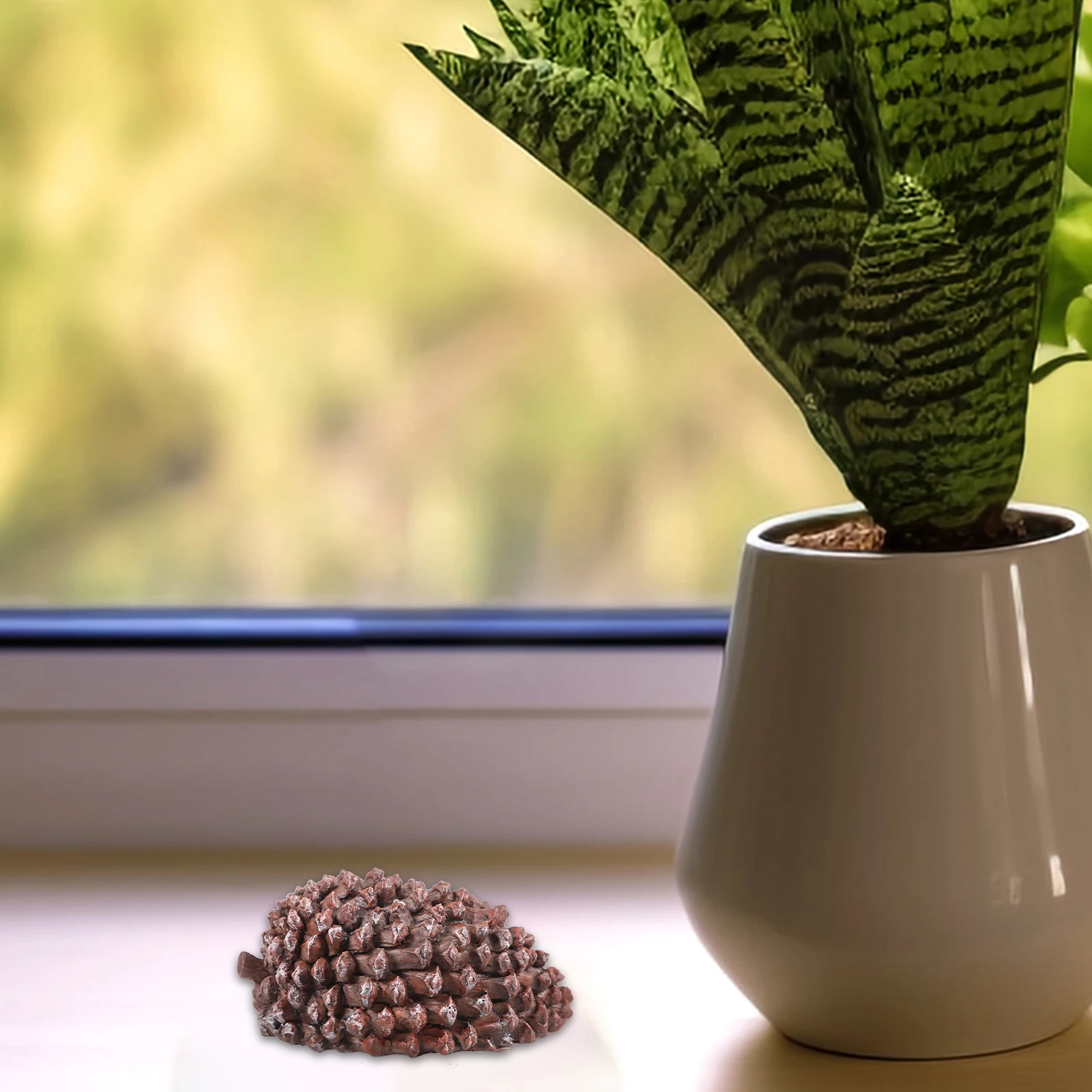 كوز الصنوبر صندوق المفاتيح تخزين مخفي دائم آمن في الهواء الطلق حديقة مفتاح إخفاء صناديق السلع المنزل ساحة ديكور تمثال مادة الراتنج طويلة