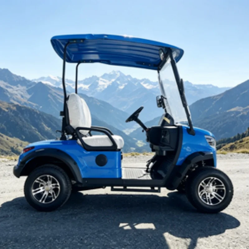 4000W Motor 60V/72V 4 Wheel Classic 2 Seater Off-Road Electric Golf Cart Seats With Armrests Gear Adjustment Free Custom Color