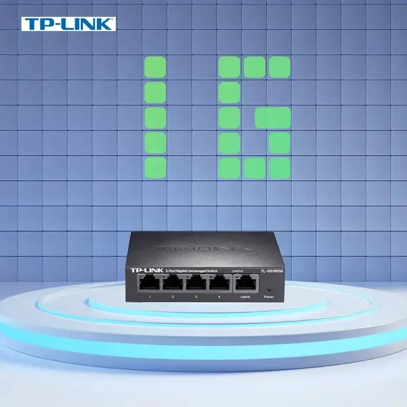 TP-Link гигабитный коммутатор, 5-портовый сетевой Разветвитель Rj45, хаб Ethernet CAT5 Lan, 1000 м, стандартный монитор, подключение и воспроизведение Интернета